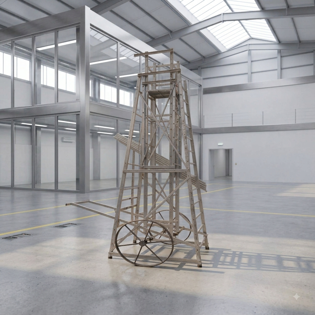 Aluminium Pinjra Hand Tower Ladder