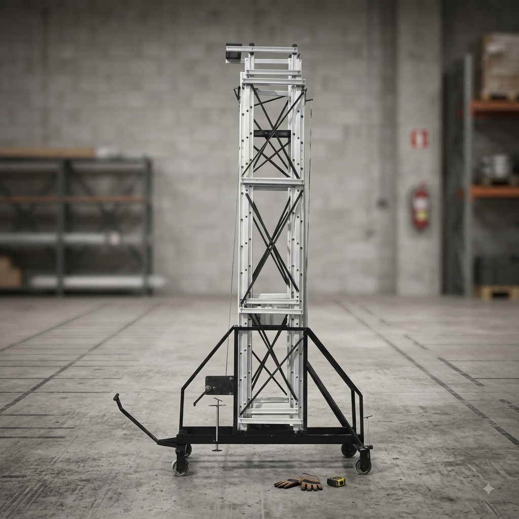 Aluminium Fixed Tower Ladder Square Type